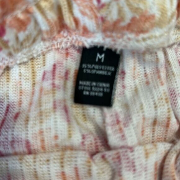 Laura Ashley Floral Pink, Yellow, Orange Print Tank Top & Short Set Pajamas Sz M - Picture 8 of 14